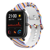 Strap-it® Silly Stripes Xiaomi Amazfit GTS Armband Strap-it® Silly Stripes Xiaomi Amazfit GTS Armband