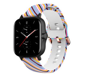 Strap-it® Silly Stripes Amazfit GTS 2 Armband Strap-it® Silly Stripes Amazfit GTS 2 Armband