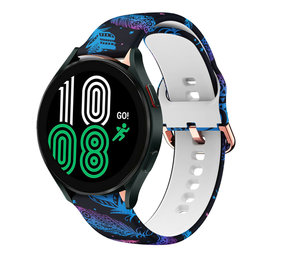 Strap-it® Funky Feather Samsung Galaxy Watch 4 40mm Armband Strap-it® Funky Feather Samsung Galaxy Watch 4 40mm Armband