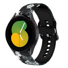 Strap-it® Strap-it Grey Flower Samsung Galaxy Watch 5 40mm Armband