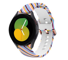 Strap-it® Silly Stripes Samsung Galaxy Watch 5 40mm Armband Strap-it® Silly Stripes Samsung Galaxy Watch 5 40mm Armband