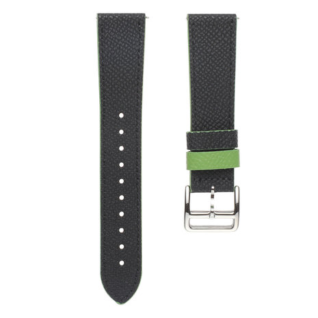 Strap-it® Strap-it Xiaomi Amazfit Bip Lederarmband (Schwarz-Grün) Strap-it® Strap-it Xiaomi Amazfit Bip Lederarmband (Schwarz-Grün)