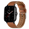Strap-it® Strap-it Amazfit GTS 2 Lederarmband (glattes Braun) Strap-it® Strap-it Amazfit GTS 2 Lederarmband (glattes Braun)
