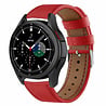 Strap-it® Strap-it Samsung Galaxy Watch 4 Classic 42mm Lederarmband (Rot) Strap-it® Strap-it Samsung Galaxy Watch 4 Classic 42mm Lederarmband (Rot)