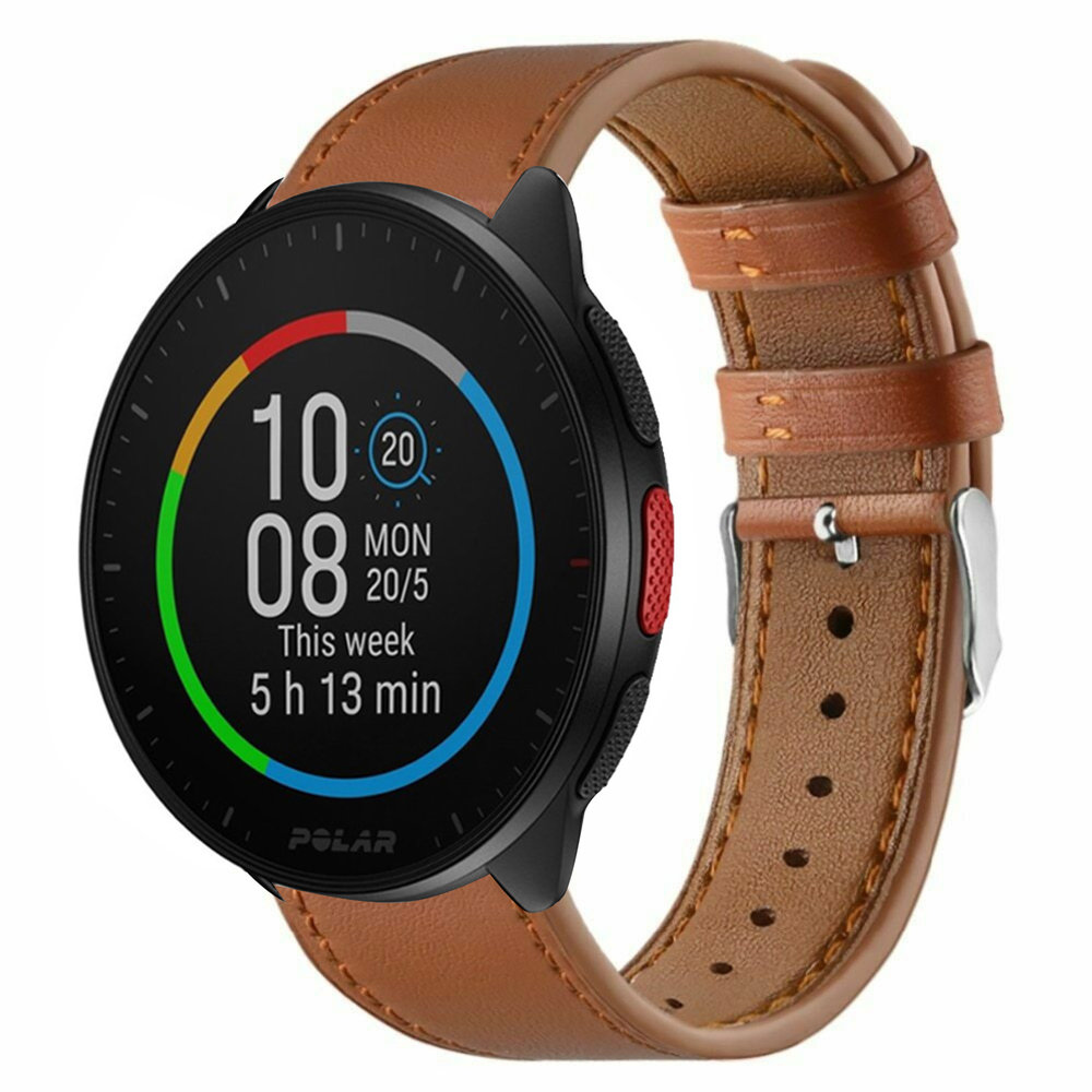 Strap-it® Strap-it Polar Pacer Lederarmband (glattes Braun) Strap-it® Strap-it Polar Pacer Lederarmband (glattes Braun)