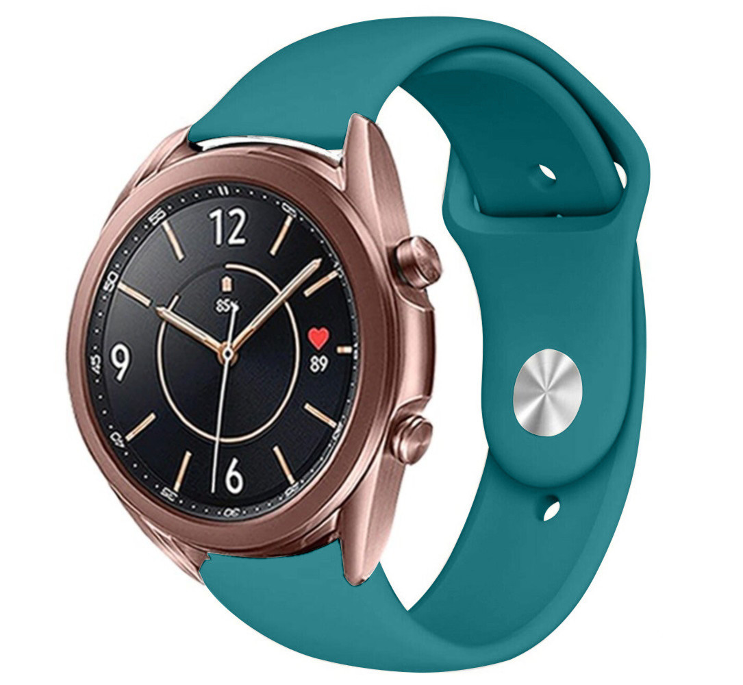 Strap-it® Strap-it Samsung Galaxy Watch 3 41mm Sportarmband (Grün-Blau)