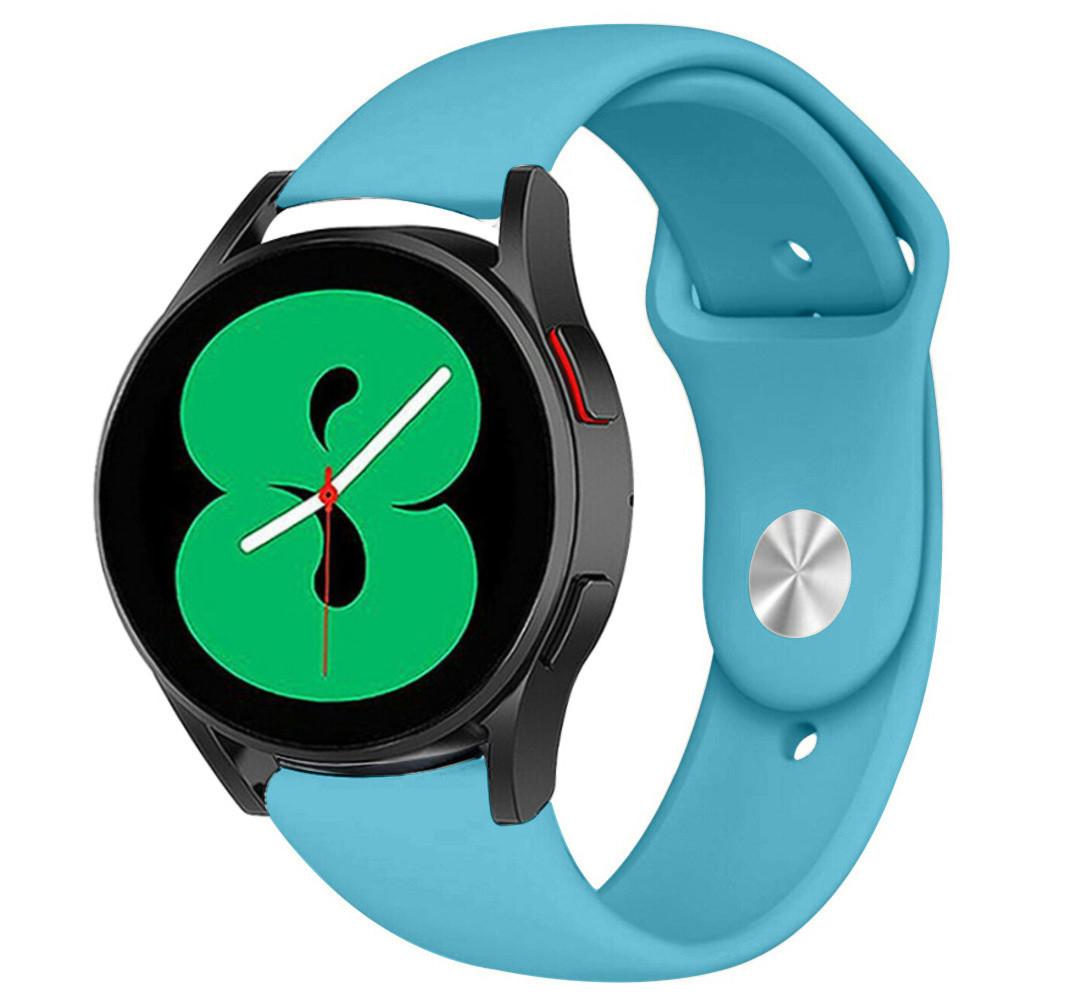 Strap-it® Strap-it Samsung Galaxy Watch 4 40mm Sportarmband (Hellblau)