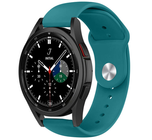 Strap-it® Strap-it Samsung Galaxy Watch 4 Classic 42mm Sportarmband (Grün-Blau)