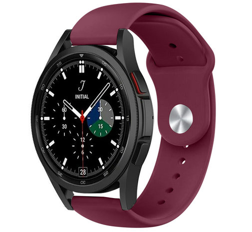 Strap-it® Strap-it Samsung Galaxy Watch 4 Classic 46mm Sportarmband (Burgund)