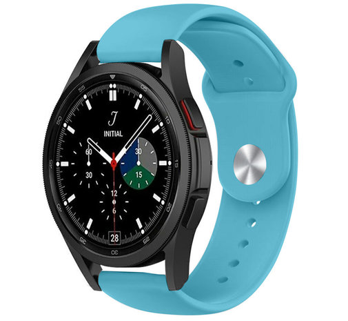 Strap-it® Strap-it Samsung Galaxy Watch 4 Classic 46mm Sportarmband (Hellblau)