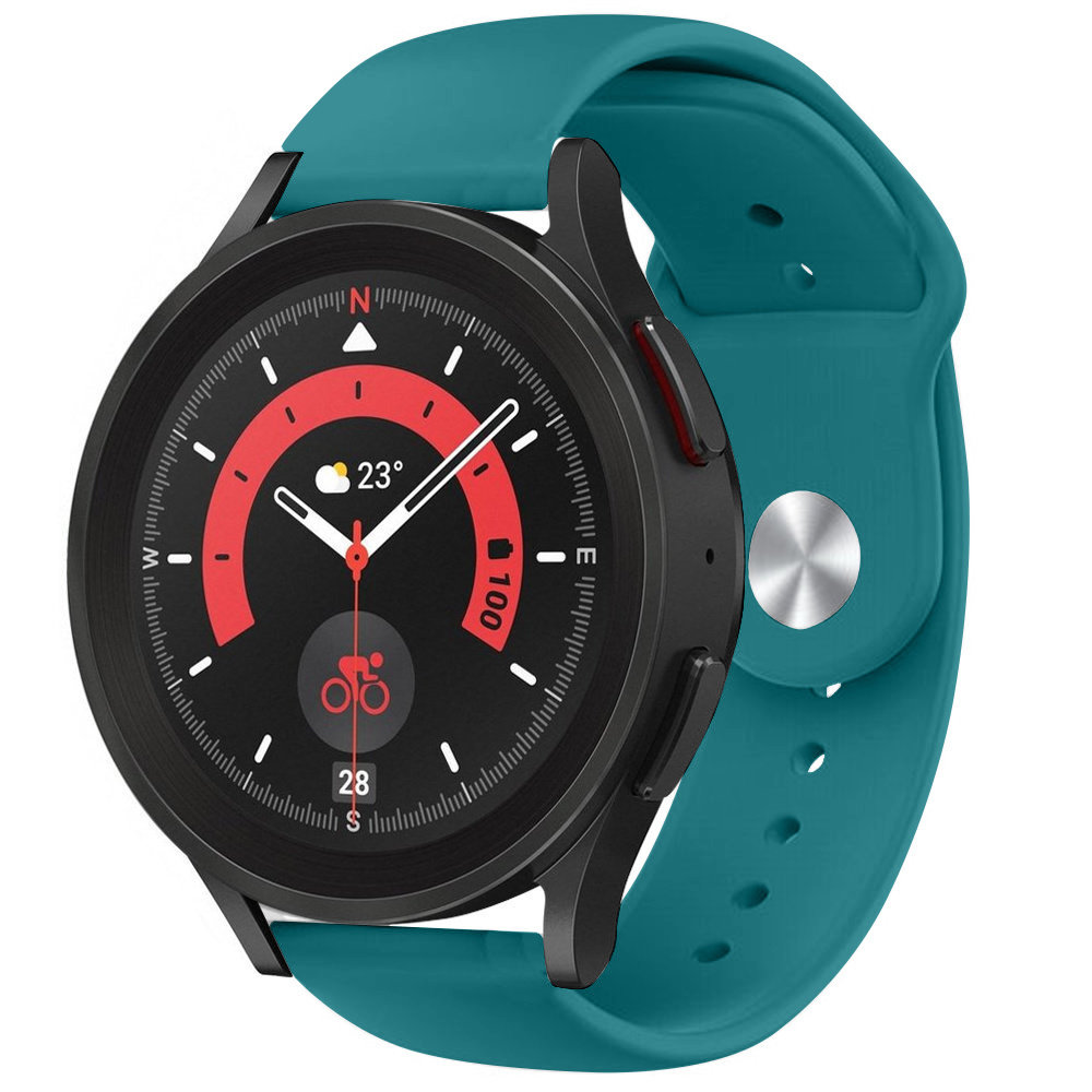 Strap-it® Strap-it Samsung Galaxy Watch 5 Pro Sportarmband (Grün-Blau)