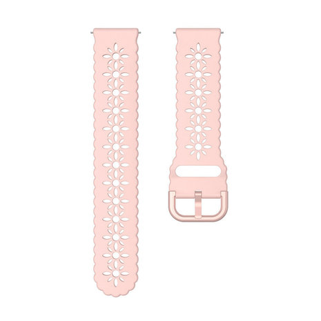 Strap-it® Strap-it Huawei Watch GT 42mm Silikonarmband mit Muster (Rosa) Strap-it® Strap-it Huawei Watch GT 42mm Silikonarmband mit Muster (Rosa)