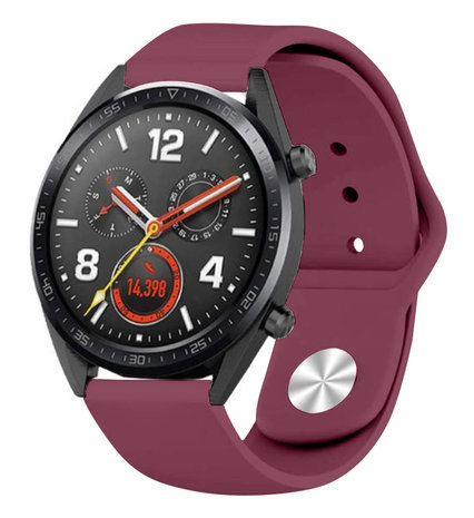 Strap-it® Strap-it Huawei Watch GT 2 Sportarmband (Burgund)