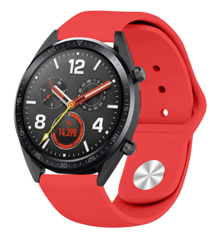 Strap-it® Strap-it Huawei Watch GT 2 Sportarmband (Rot)