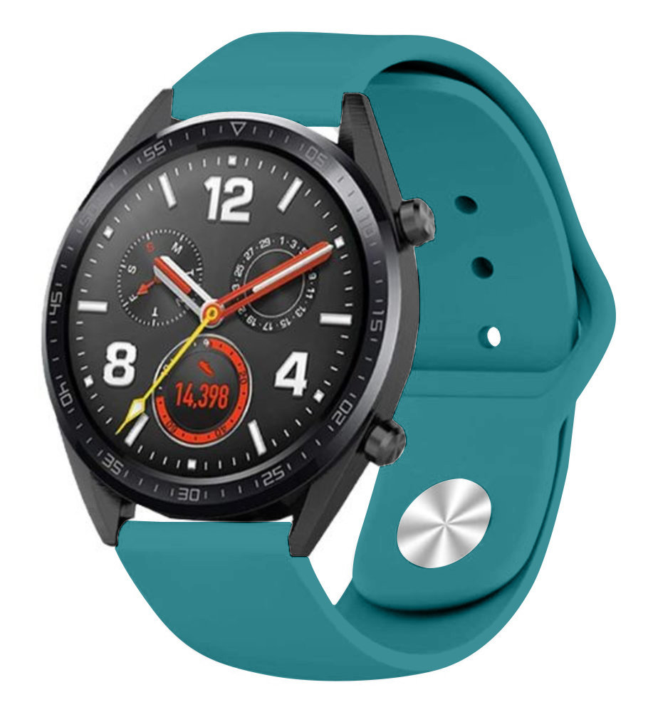 Strap-it® Strap-it Huawei Watch GT 2 Sportarmband (Grün-Blau)