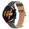 Strap-it® Strap-it Huawei Watch GT 2 Lederarmband (Schwarz-Grün) Strap-it® Strap-it Huawei Watch GT 2 Lederarmband (Schwarz-Grün)
