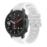 Strap-it® Amazfit GTR 42mm Silikonarmband mit Muster (Weiß) Strap-it® Amazfit GTR 42mm Silikonarmband mit Muster (Weiß)