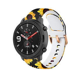 Strap-it® Sunny Flower Amazfit GTR 42mm Armband Strap-it® Sunny Flower Amazfit GTR 42mm Armband