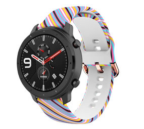 Strap-it® Silly Stripes Amazfit GTR 42mm Armband Strap-it® Silly Stripes Amazfit GTR 42mm Armband