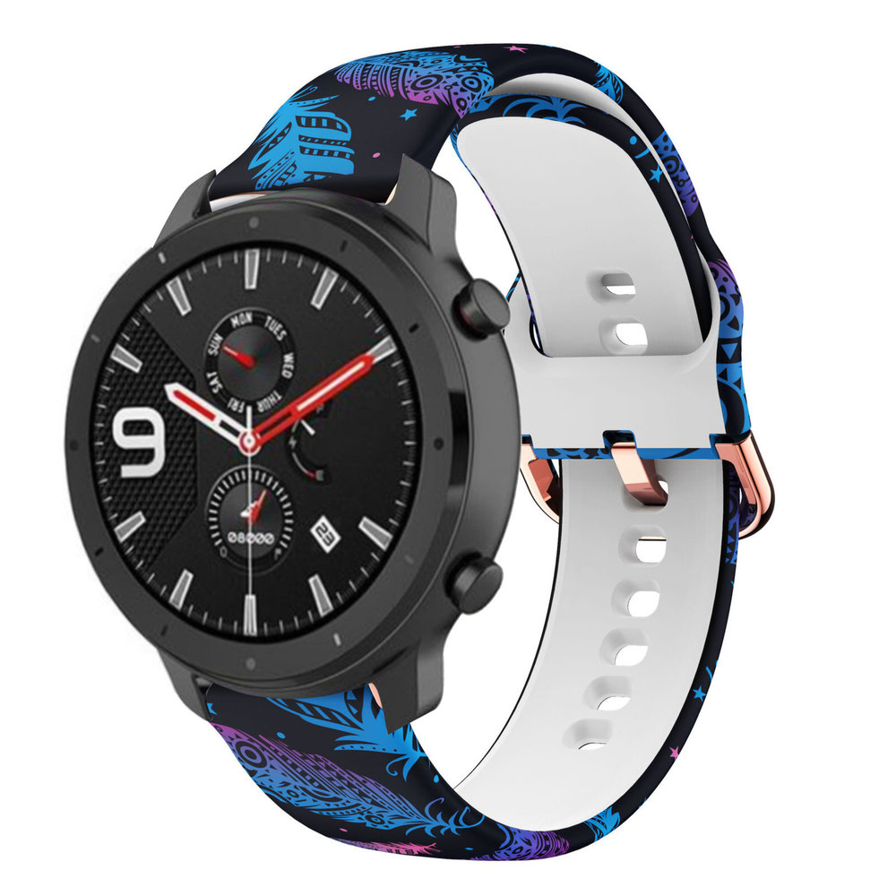 Strap-it® Strap-it Funky Feather Amazfit GTR 42mm Armband