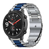 Strap-it® Strap-it Amazfit GTR Stahlarmband (Silber/Blau) Strap-it® Strap-it Amazfit GTR Stahlarmband (Silber/Blau)