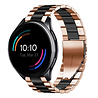 Strap-it® Strap-it OnePlus Watch Stahlarmband (Roségold/Schwarz) Strap-it® Strap-it OnePlus Watch Stahlarmband (Roségold/Schwarz)