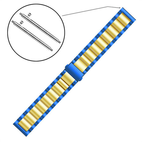 Strap-it® Strap-it Polar Grit X Pro Stahlarmband (Blau/Gold) Strap-it® Strap-it Polar Grit X Pro Stahlarmband (Blau/Gold)