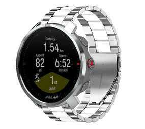 Strap-it® Polar Grit X Stahlarmband (Silber/Weiß) Strap-it® Polar Grit X Stahlarmband (Silber/Weiß)