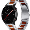 Strap-it® Strap-it Amazfit GTR 2 Holz/Stahlarmband (Silber) Strap-it® Strap-it Amazfit GTR 2 Holz/Stahlarmband (Silber)