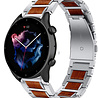 Strap-it® Strap-it Amazfit GTR 3 (Pro) Holz/Stahlarmband (Silber) Strap-it® Strap-it Amazfit GTR 3 (Pro) Holz/Stahlarmband (Silber)