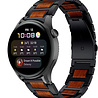 Strap-it® Strap-it Huawei Watch 3 (Pro) Holz/Stahlarmband (Schwarz) Strap-it® Strap-it Huawei Watch 3 (Pro) Holz/Stahlarmband (Schwarz)