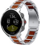 Strap-it® Strap-it Polar Grit X Holz/Stahlarmband (Silber)