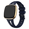 Strap-it® Strap-it Fitbit Versa 4 Luxus-Silikonarmband (Dunkelblau) Strap-it® Strap-it Fitbit Versa 4 Luxus-Silikonarmband (Dunkelblau)