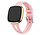 Strap-it Fitbit Versa 4 Luxus-Silikonarmband (Rosa)