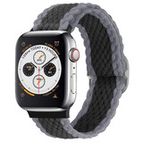 Strap-it® Apple Watch verstellbares gewebtes Nylonarmband (Schwarz/Grau) Strap-it® Apple Watch verstellbares gewebtes Nylonarmband (Schwarz/Grau)