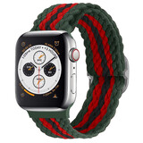 Strap-it® Apple Watch verstellbares gewebtes Nylonarmband (Rot/Schwarz/Grün) Strap-it® Apple Watch verstellbares gewebtes Nylonarmband (Rot/Schwarz/Grün)