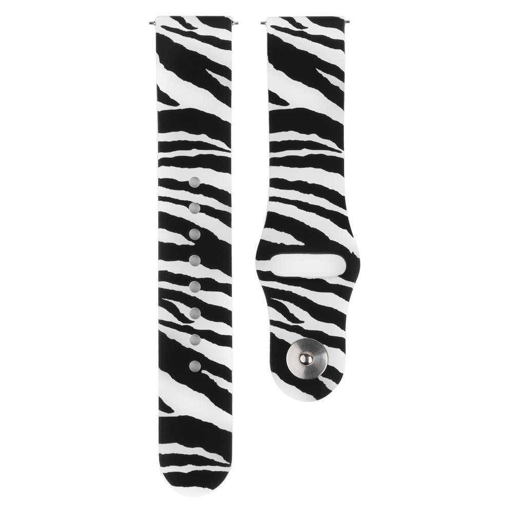 Strap-it® Strap-it Wild Zebra Samsung Galaxy Watch 4 Classic 42mm Armband Strap-it® Strap-it Wild Zebra Samsung Galaxy Watch 4 Classic 42mm Armband