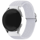 Strap-it® Strap-it Samsung Galaxy Watch 42mm verstellbares gewebtes Nylonarmband (Weiß)