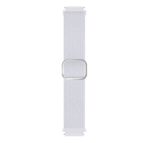 Strap-it® Strap-it Samsung Galaxy Watch 4 44mm verstellbares gewebtes Nylonarmband (Weiß) Strap-it® Strap-it Samsung Galaxy Watch 4 44mm verstellbares gewebtes Nylonarmband (Weiß)