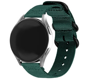 Strap-it® OnePlus Watch Nylon-Schnallenarmband (Dunkelgrün)