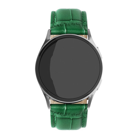 Strap-it® Strap-it Samsung Galaxy Watch 46mm Lederarmband mit Krokoprägung (Grün) Strap-it® Strap-it Samsung Galaxy Watch 46mm Lederarmband mit Krokoprägung (Grün)