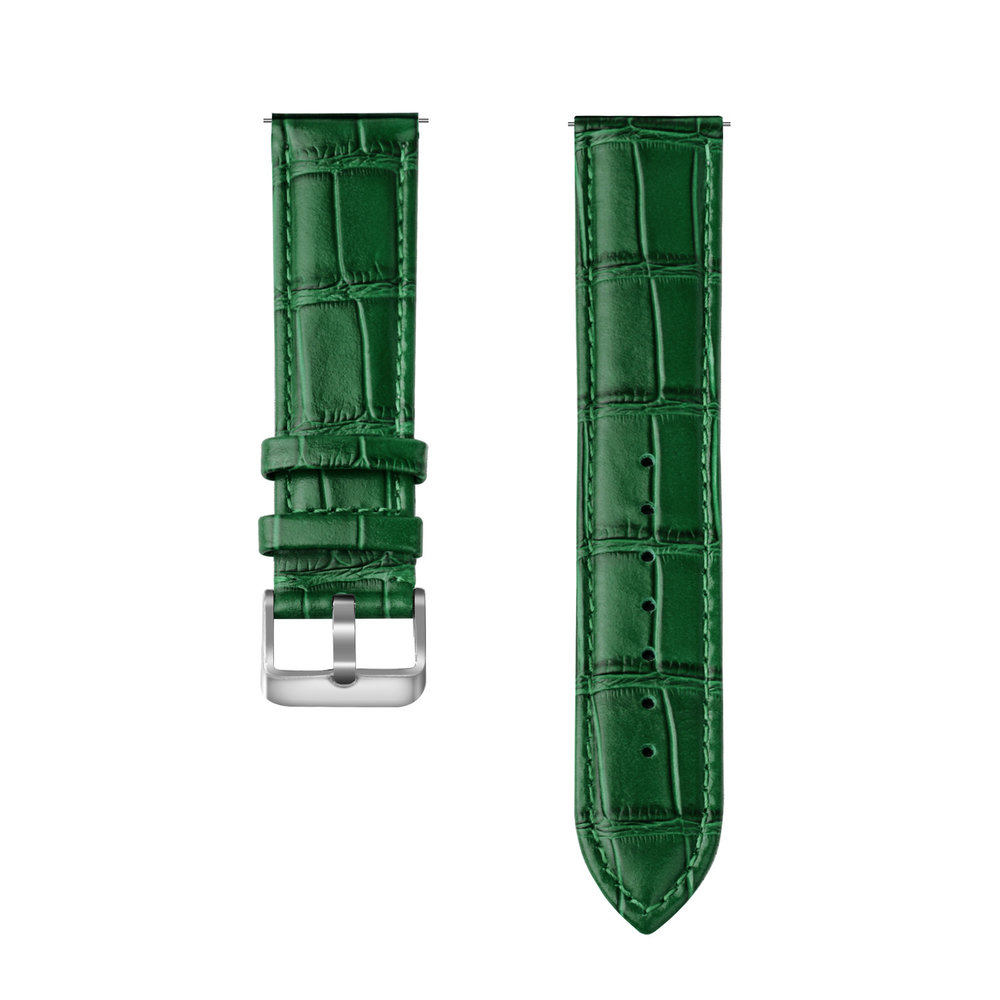 Strap-it® Strap-it Samsung Galaxy Watch 46mm Lederarmband mit Krokoprägung (Grün) Strap-it® Strap-it Samsung Galaxy Watch 46mm Lederarmband mit Krokoprägung (Grün)