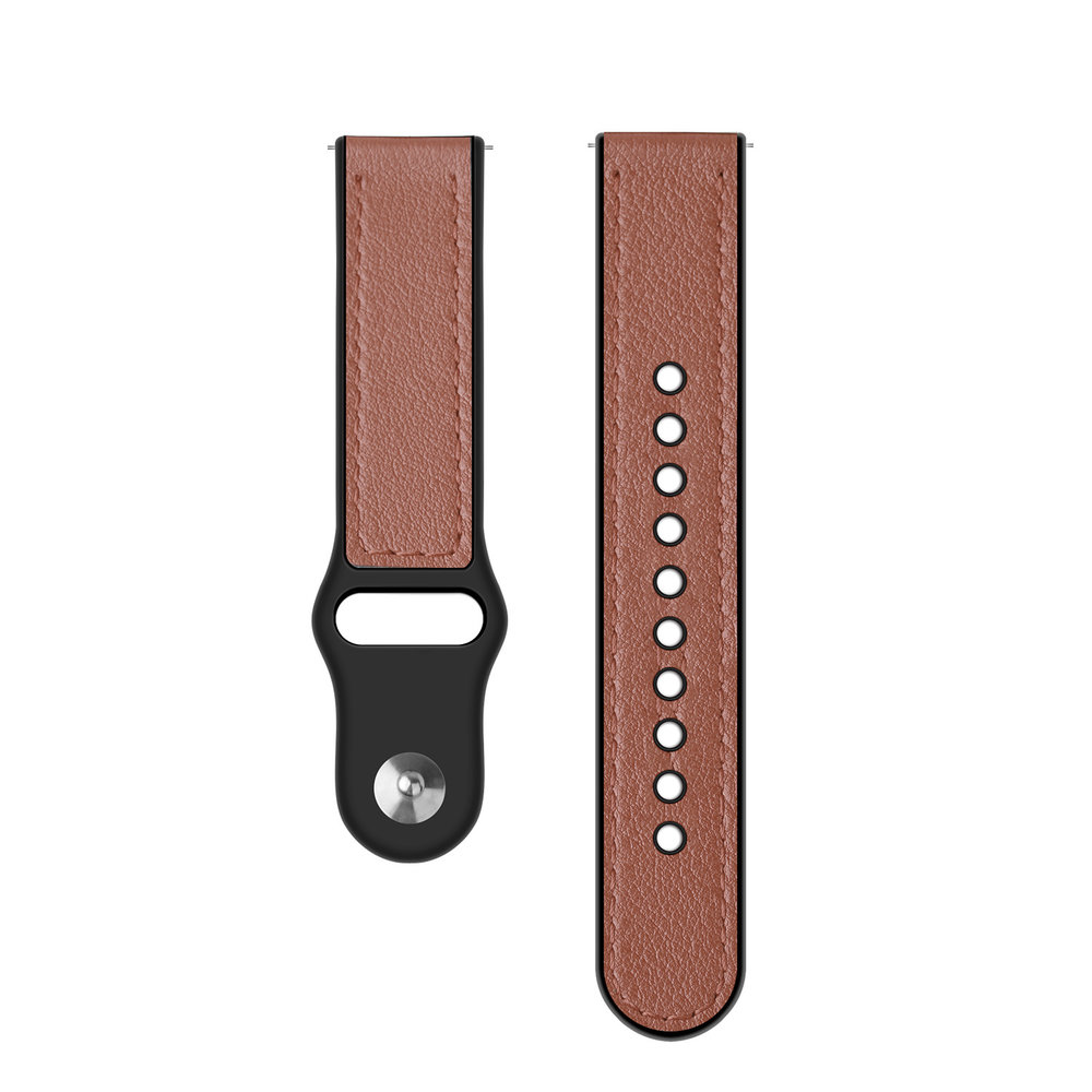 Strap-it® Strap-it Huawei Watch GT 2 Leder-Hybridarmband (Hellbraun) Strap-it® Strap-it Huawei Watch GT 2 Leder-Hybridarmband (Hellbraun)