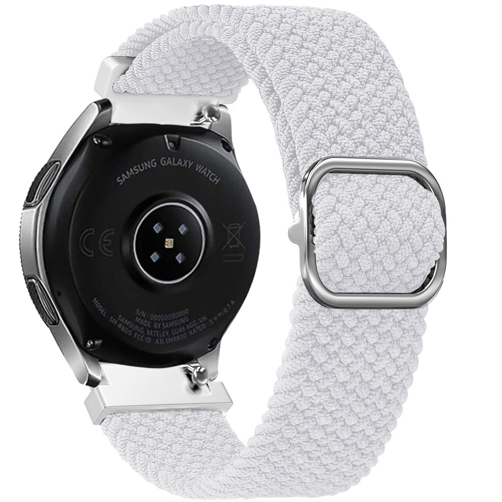 Strap-it® Strap-it Honor Magic Watch 2 verstellbares gewebtes Nylonarmband (Weiß)