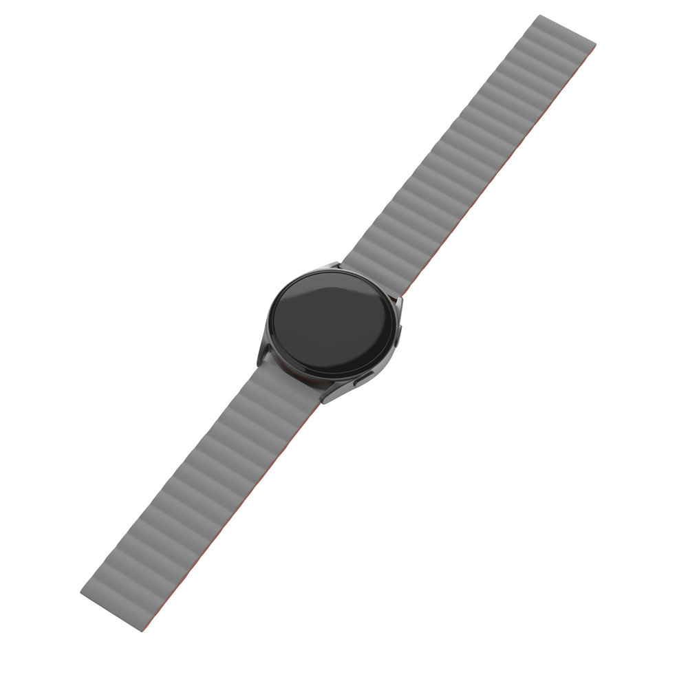 Strap-it® Strap-it Polar Ignite 3 Magnetisches Silikonarmband (Grau/Orange) Strap-it® Strap-it Polar Ignite 3 Magnetisches Silikonarmband (Grau/Orange)