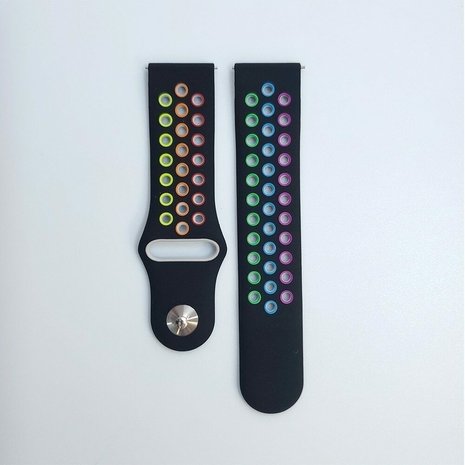 Strap-it® Strap-it Polar Ignite 3 Sportarmband (Schwarz/Bunt) Strap-it® Strap-it Polar Ignite 3 Sportarmband (Schwarz/Bunt)