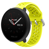 Strap-it® Polar Ignite 3 Silikonarmband mit Löchern (Gelb) Strap-it® Polar Ignite 3 Silikonarmband mit Löchern (Gelb)