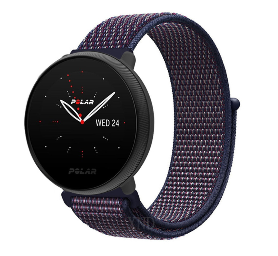 Strap-it® Strap-it Polar Ignite 3 Nylonarmband (Lila/Blau)