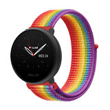 Strap-it® Polar Ignite 3 Nylonarmband (Regenbogen) Strap-it® Polar Ignite 3 Nylonarmband (Regenbogen)