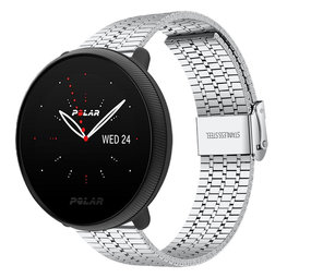 Strap-it® Polar Ignite 3 Edelstahlarmband (Silber) Strap-it® Polar Ignite 3 Edelstahlarmband (Silber)